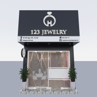 Thiết kế tiệm vàng 123 Jewelry diện tích 20m2 tại Hà Nội